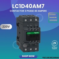 NEWEST - Contactor 3P 60A 3 Phase 60 Ampere LC1D40AM7 SNI Contactor Schneider