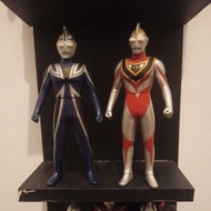 Ultra Hero Series Ultraman Gaia V2 & Ultraman Agul V1 Set Original Bandai 2009 | Sofubi