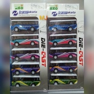 TRANSJAKARTA PULL BACK ALLOY DIECAST CHILDREN'S TOY COMCEPT 8070-08 8070-08 dc transjakarta 5 pcs