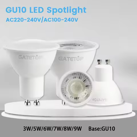 10pcs LED Spotlight GU10 Bulb 5W 6W 7W 8W 9W GU10 AC 220V 100V Replace 30W 40W 50W Halogen Lamp for 