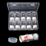 卷币筒收纳盒纪念币收藏盒生肖币兔年纪念币10元保护筒壳钱币圆桶 10个筒+收纳盒