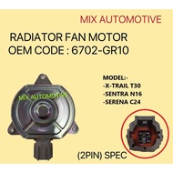 RADIATOR FAN MOTOR ( 2PIN ) X TRAIL X-TRAIL XTRAIL T30 , SENTRA N16 , SERENA C24 , 6702-GR10 