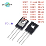10PCS BD139 BD132 BD135 BD136 BD140 B772 D669 D882 E13003 137 680 138 237 238 436 435 442 441 677 67