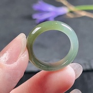 【求‧緣】冰種黃加綠翡翠戒指戒圈 | 國際12圍 | 天然翡翠A貨