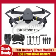 【Free Storage Bag】Original E58 Mini Drone HD 4K Camera Foldable Wifi FPV 2.4GHz 6-Axis RC 4 Channels Aircraft Drone Helicopter Toy Easy Adjust Frequency Drone With Camera And Video HD Original Wifi Mini Foldable E58 Drone E58 Mini Drone With Camera