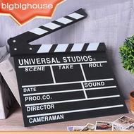 【Biho】Wood Clapper Board Reusable Photographic Prop Director Clapboard Tools Sign Action Acting Boar