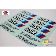 Sticker SSR TYPE F Sport Wheel Replacement Sticker [Export Spec]