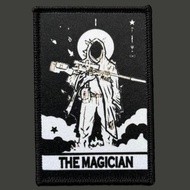 Sniper Tarot Card Tactical Patch Print Military Morale Badge Hook&Loop Backpack Clothes Sticker