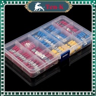 280pcs Skun Blade Crimp Spade Connector Insulated Terminal Cable Connector