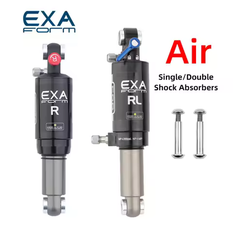 KS EXA Bicycle Air Shock Absorber MTB Bike Shock Damping, Single or Double Air Chamber 150mm 165mm 1