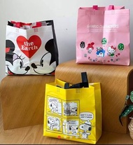 台灣代購 | 台灣獨家| 7-11 聯名 限定 不織布購物袋| Snoopy / Disney Mickey/ Sanrio Hello Kitty