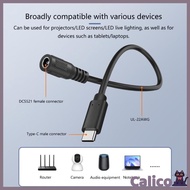 Cali Reliabled DC35135 DC5521 Connector Cord Female to USB Male Stable Transfer