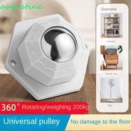 AUGUSTINE 4PCS Universal Wheel, Whirl Heavy Duty Universal Pulley, Mute Rollers Moving Self-Adhesive