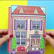 [บ้านตุ๊กตากระดาษ] Mini Toca Baby House / Toca Life World Quiet Book แฮนด์เมด