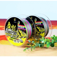 Bingolife Braided Fishing Line PE 100m X4 X8 Color per Meter 4.8kg~50kg Special Abrasion Resistant C