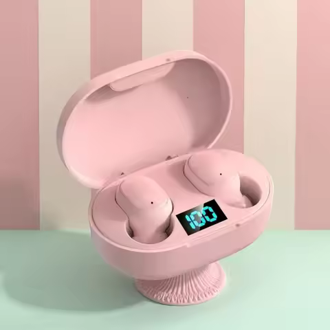 E6S Wireless Earbuds Noise Canceling Waterproof Ear Buds in-Ear Stereo Headphones with LED Display C