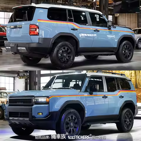 Car sticker body appearance customization fashionable sports film accessories FOR Toyota Land Cruise
