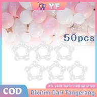 50Pcs Flower Shaped Balloon Clips Balloon Ties Decorative Balloon Clips