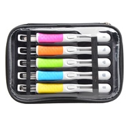 樱花(SAKURA)不锈钢雕刻刀套装EHTS-5A 【日本进口】版画雕版木橡皮章刻刀