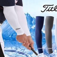 ของแท้ Titleist Golf Sports Sleeve ครีมกันแดดแขน Ice Sleeve ขี่ Armguard ผู้ชายและผู้หญิง Ice Silk S