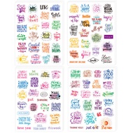 Motivational Cartoon Stickers A Piece of Cartoon Stickers for Kids Waterproof Doodle Stickers