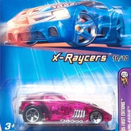 UNGU HOTWHEELS BURL-ESQUE 2005 PURPLE - X-RAYCERS TRACK STARS ACCESSORIES JAGO RACE