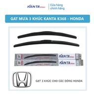 [HONDA] - Set of 2 K368 3-piece wipers - Genuine Kanta wipers - Brio,City,HRV,Jazz... 6 months