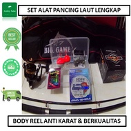 TERLARIS !! SET ALAT PANCING LAUT LENGKAP KEKUATAN 10 - 15 TERMURAH BEST QUALITY - Set Joran Laut -