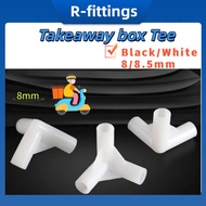 1 pcs T joint T pipe 3 way connector grab delivery food bag T joint 8.5mm