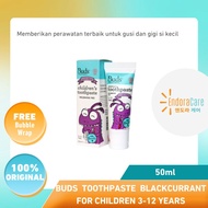 Buds for Children Toothpaste with Fluoride 3-12 years Blackcurrant