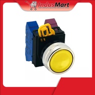 IDEC YW4B-M1E10Y 22mm YW METAL RING PUSH BUTTON 1NO YELLOW