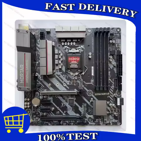 100% FOR MSI Z370M MORTAR Motherboard Intel Z370 LGA 1151 DDR4 M.2 Micro-ATX CORE DVI-D