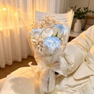 Mini Bouquet 520 Gift Gypsophila Dried & Artificial Flowers, Soap & Preserved Blooms, Birthday Prese