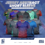 DJ Sport Jersey Abstract FULLY PRINTING Short Sleeve Size : S-2XL