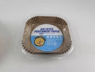 HOME LIVING - 食品級耐高溫氣炸鍋烘焙紙 (50個裝)氣炸鍋專用紙 高品質烘焙紙 氣炸鍋吸油紙 氣炸鍋配件 烘培紙 防油紙 吸油紙盤 蒸籠放黏紙(方形)
