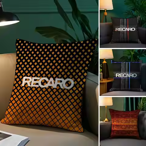 Fashion Anime R-Recaro Pillow Case Anti-dustmite Pillowcase Invisible zipper silky short plush Sofa 