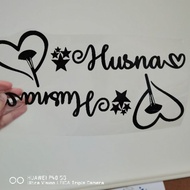 Special Fabric Sticker (BIG) & Add Name For Jute, Burlap & Canvas!! Postage 1-2 days