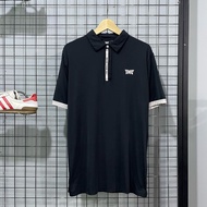 PXG Golf Tipped Poloshirt in Black PXG Golf Collar T-Shirt/