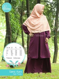 Gamis Aura Elmina - Dark Purple