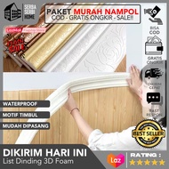 WALLPAPER LIST 3D FOAM (COD!!) Panjang 2.3 Meter Lebar 5cm List Stiker Dinding / List Dinding 3D / W