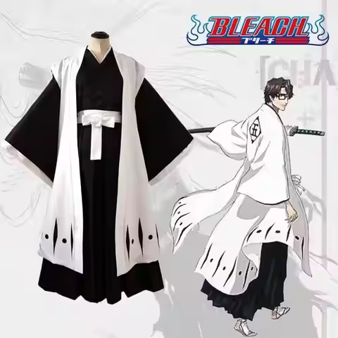 Bleach Themed Captain Uniform Collection - Hitsugaya/Aizen Cosplay Outfit with Division Haori Robe