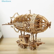 ANTIONE Airship Model, Wooden Construction 3D Puzzle 3D Wooden Puzzle, Toy Construction Mechanical D
