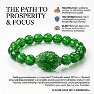 HIJAU Green Jade Nine Tail Fox Bracelet - Premium Men's and Women's Charm Lucky Bracelet