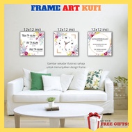 🔥 PROMO 2023 🔥 FRAME JAM ISLAMIK | HADIAH KAHWIN | BUY 2 FREE 1 | CODE FJ 05