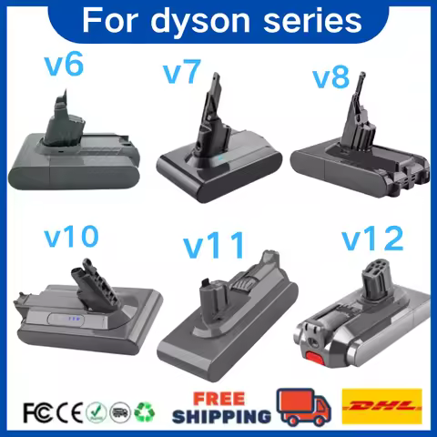 Dyson V6 V7 V8 V10 V11 V12 12800mAh 21.6V/25.2V battery replacement Dyson V8 vacuum handheld vacuum 