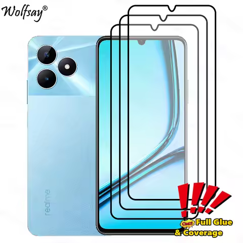 Full Cover Glue Screen Protector For Realme Note 50 Tempered Glass For Realme Note 50 Glass For Real
