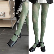 HAN Elegant Tights - Stretch Fabric with Diagonal Flow Design, Medium Thickness for Comfort