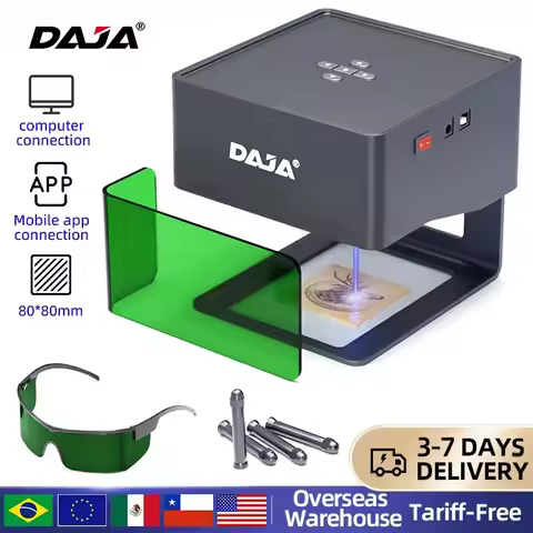 DAJA DJ6 Laser Engraver Mini Portable Bluetooth DIY Cut Engraving Machine Engrave Mark Wood Painted 