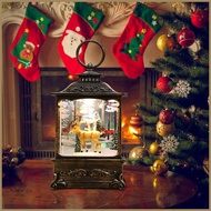 Christmas Snowglobe Lantern LED Snow Globe Swirling Lantern Rotating LED Snow Globe Swirling Snow Gl