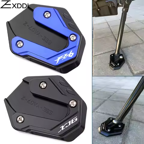 For YAMAHA FZ6 FZ6R FZ6-S2 Fazer XJ6 XJ6F XJ6N Motorcycle Accessories Enlarged Plate Side Stand Foot